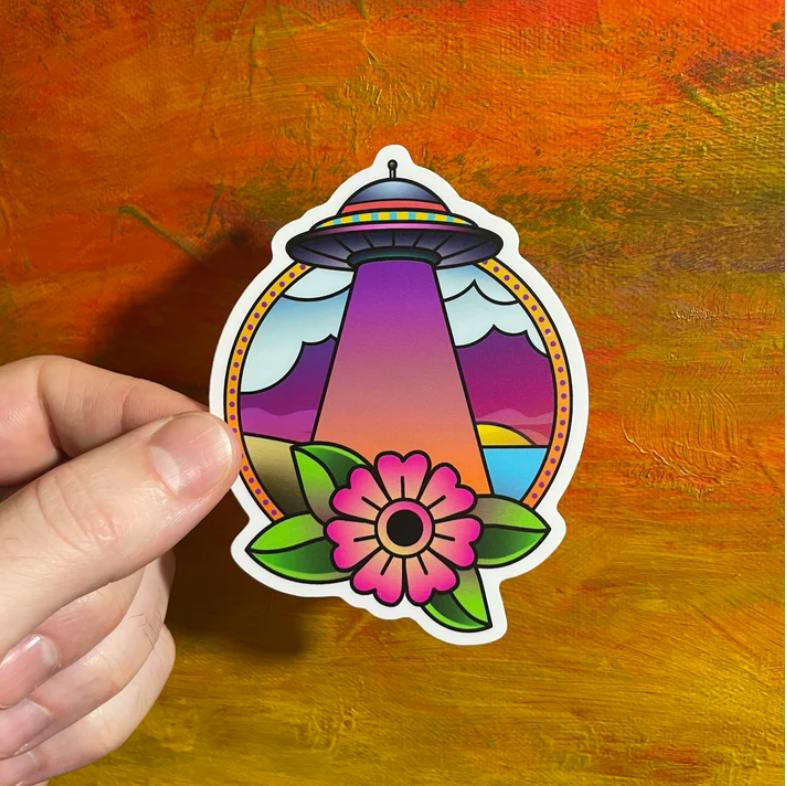 The Local Sticker Shop - Tropical UFO #3