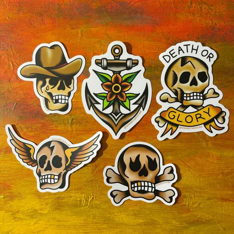 The Local Sticker Shop - Sailor Jerry Skulls