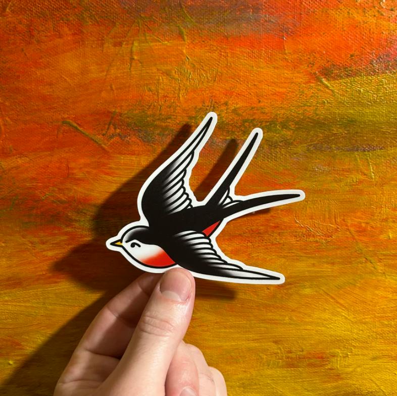 The Local Sticker Shop - Traditional Swallow #2