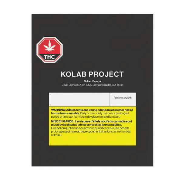 KOLAB PROJECT Golden Papaya Diamond Disposable Vape 1G