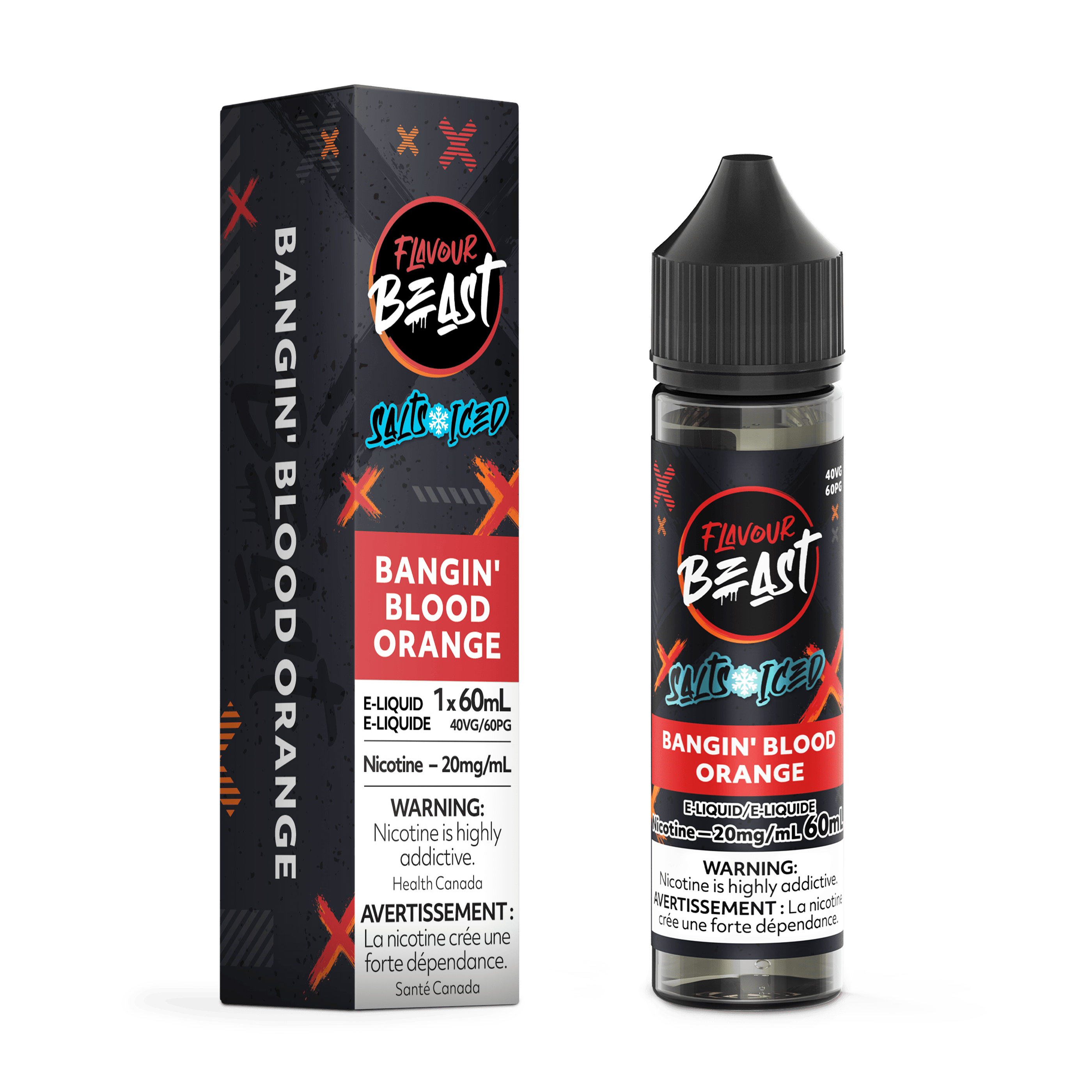 FLAVOUR BEAST (Salt Nic) Juice 60ml BANGIN' BLOOD ORANGE
