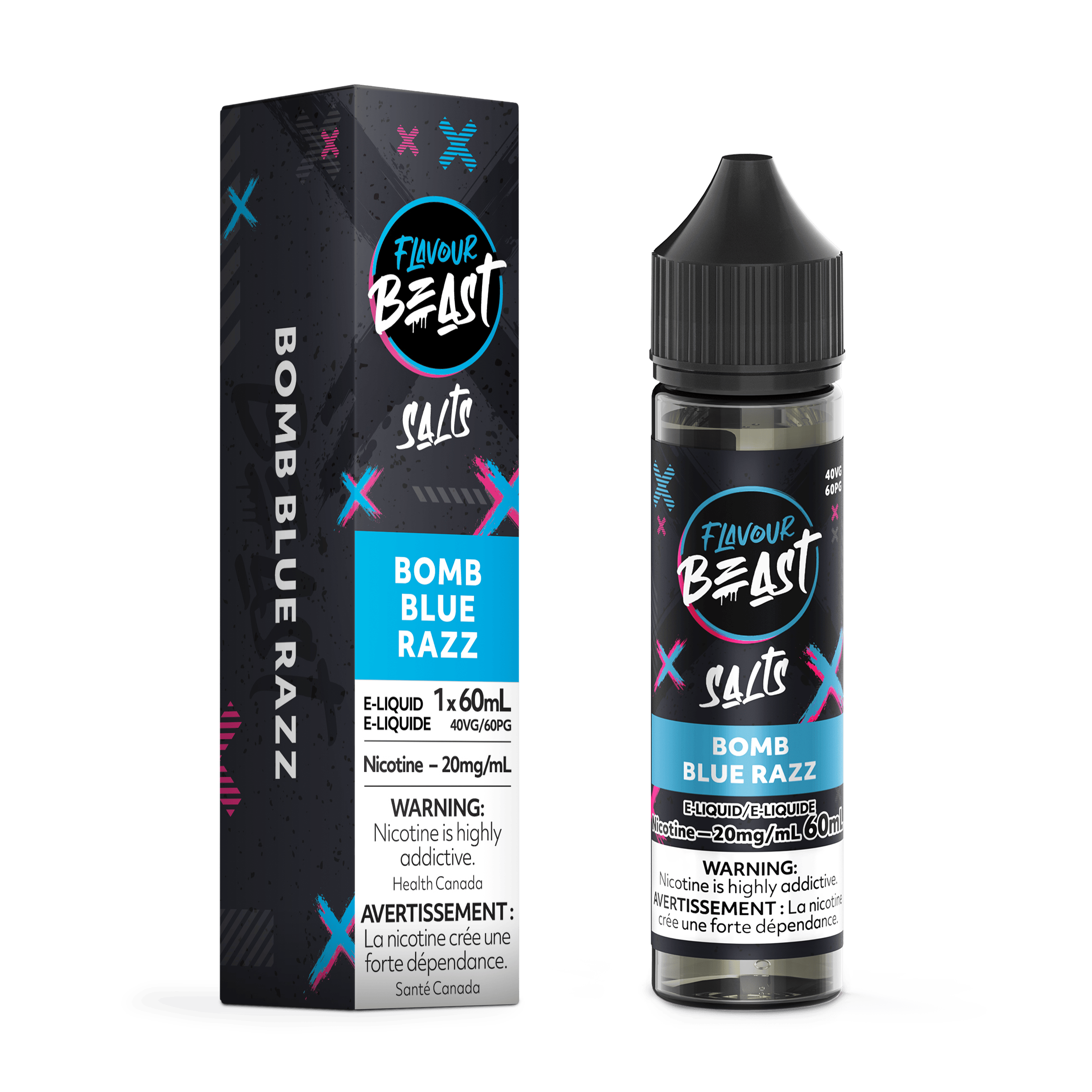 FLAVOUR BEAST (Salt Nic) Juice 60ml BOMB BLUE RAZZ