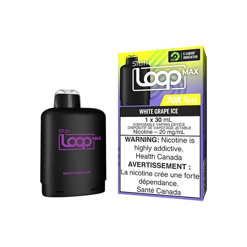 STLTH LOOP MAX - Pod Pack 30ml WHITE GRAPE ICE
