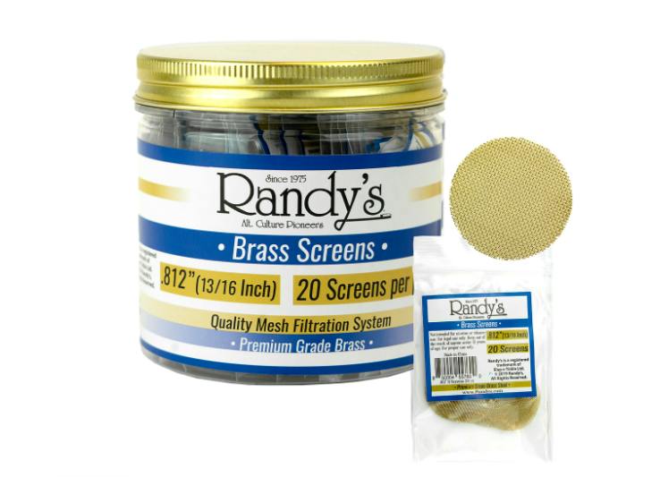 RANDY'S - Brass Screens - 0.812 - 20pk