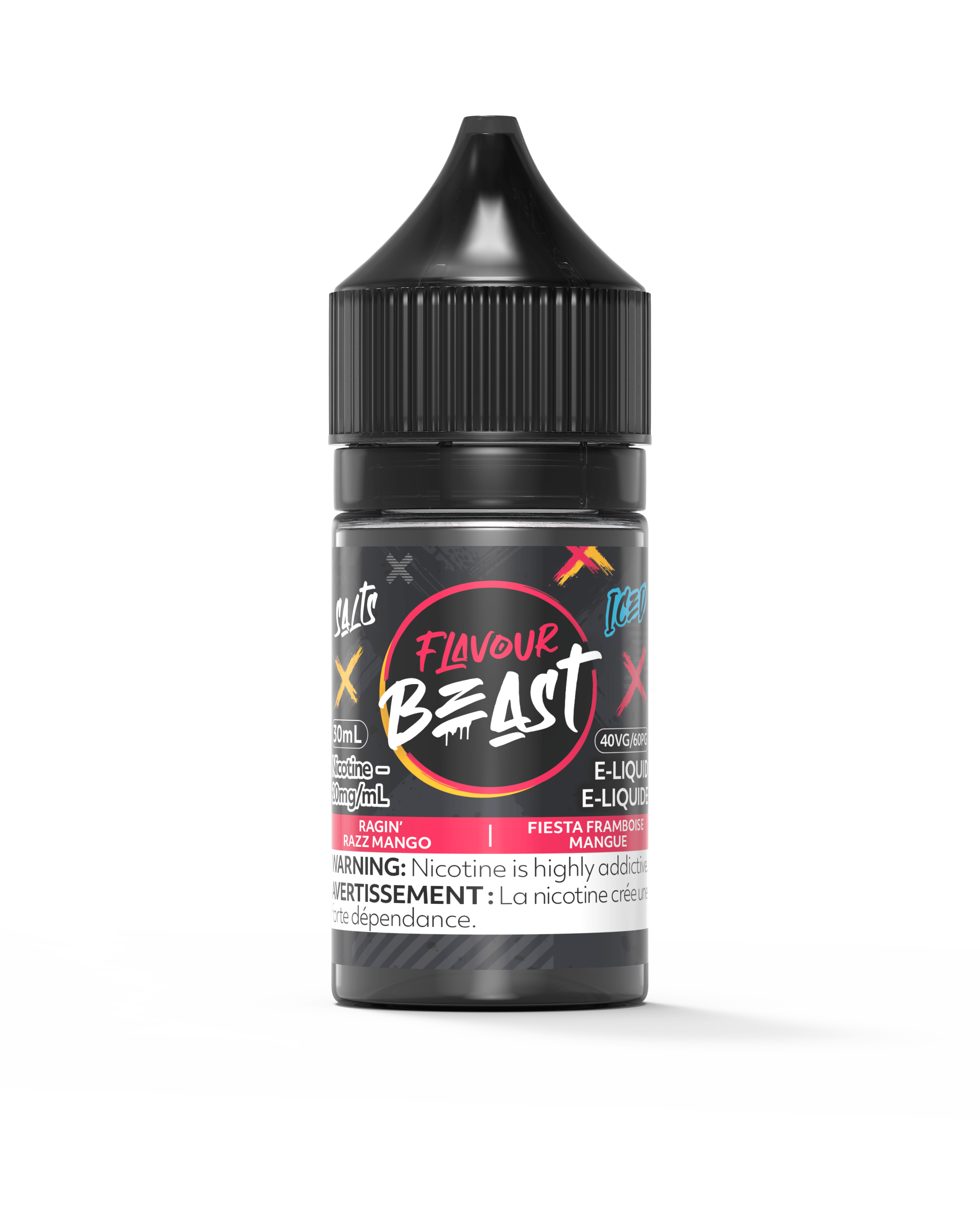 FLAVOUR BEAST (Salt Nic) Juice 30 ml RAGIN RAZZ MANGO ICED