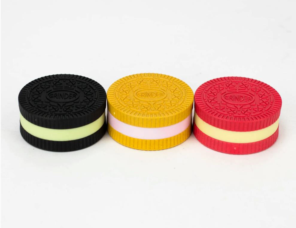 Cookie Herb Grinder - 2pc
