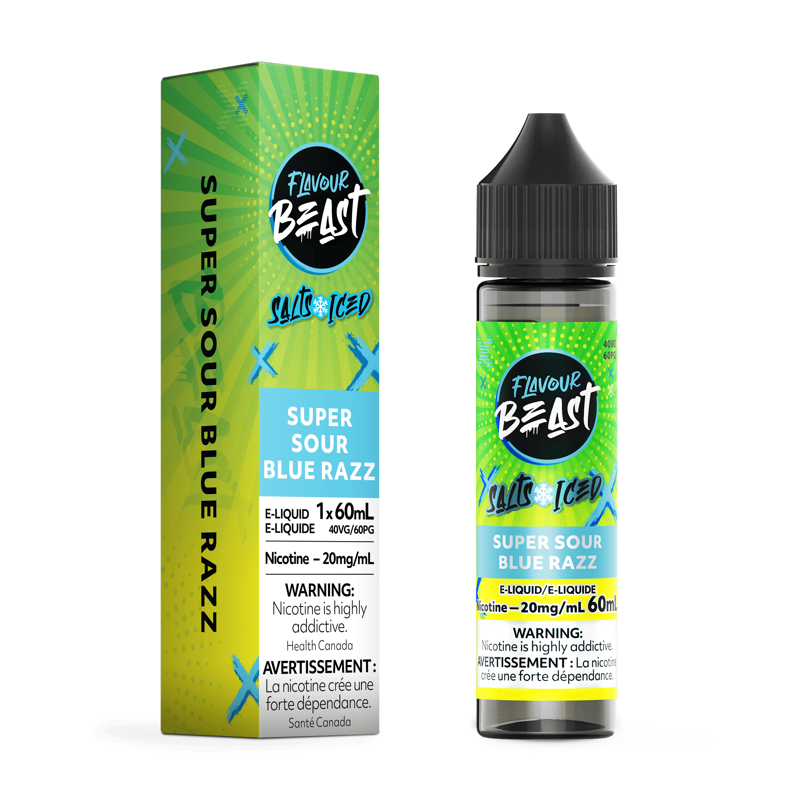 FLAVOUR BEAST (Salt Nic) Juice 60ml SUPER SOUR BLUE RAZZ