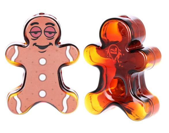 PULSAR - Dazed and Delicious Ginger Bread Man Glass Hand Pipe - 4.75"