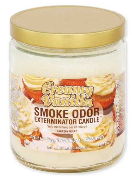 SMOKE ODOR - Exterminator Candle - 13oz Creamy Vanilla