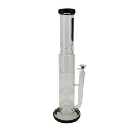 BOROSCI - Double Matrix Glass Bong w/ Perk - 17"