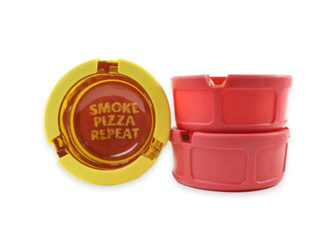 UGLY HOUSE - Silicone & Glass Ashtray - 3" - Munchies