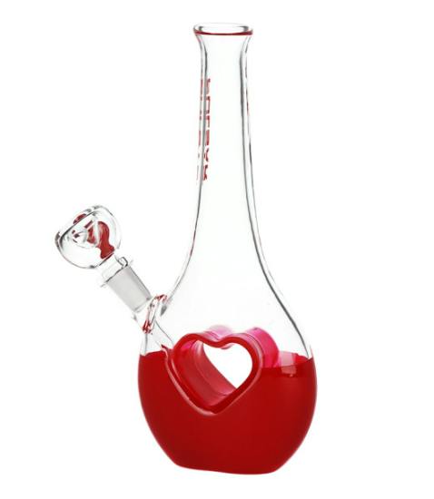 PULSAR - Valentine's Heart Vase Water Pipe - 7.8"
