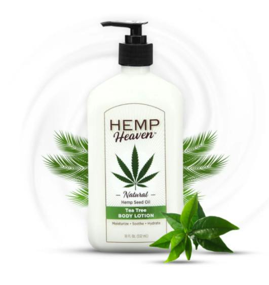HEMP HEAVEN - Body Lotion -Tea Tree 18oz