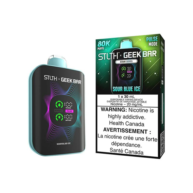 STLTH X GEEK BAR Disposable 80k Puff SOUR BLUE ICE