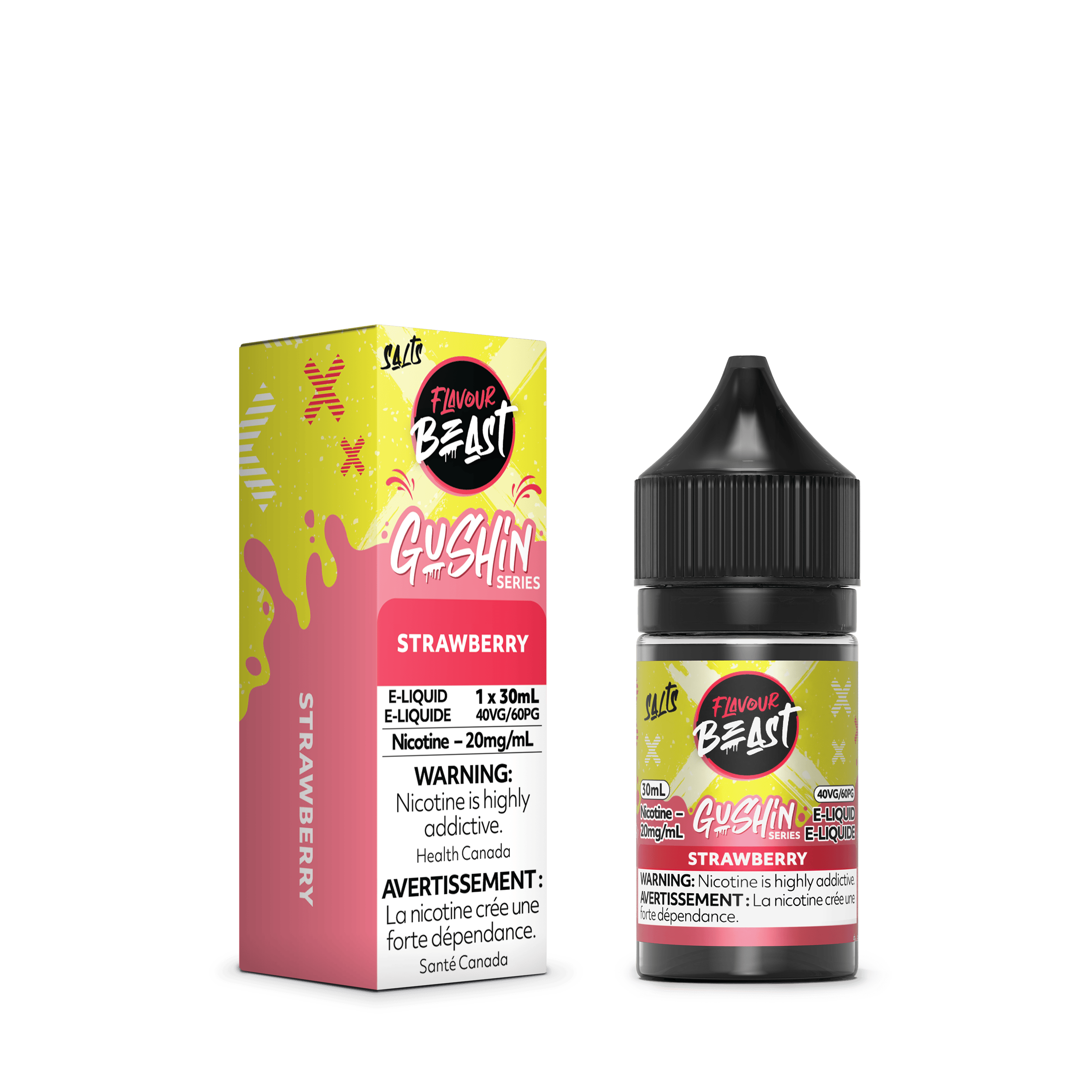 FLAVOUR BEAST Gushin Series (Salt Nic) Juice 30ml STRAWBERRY