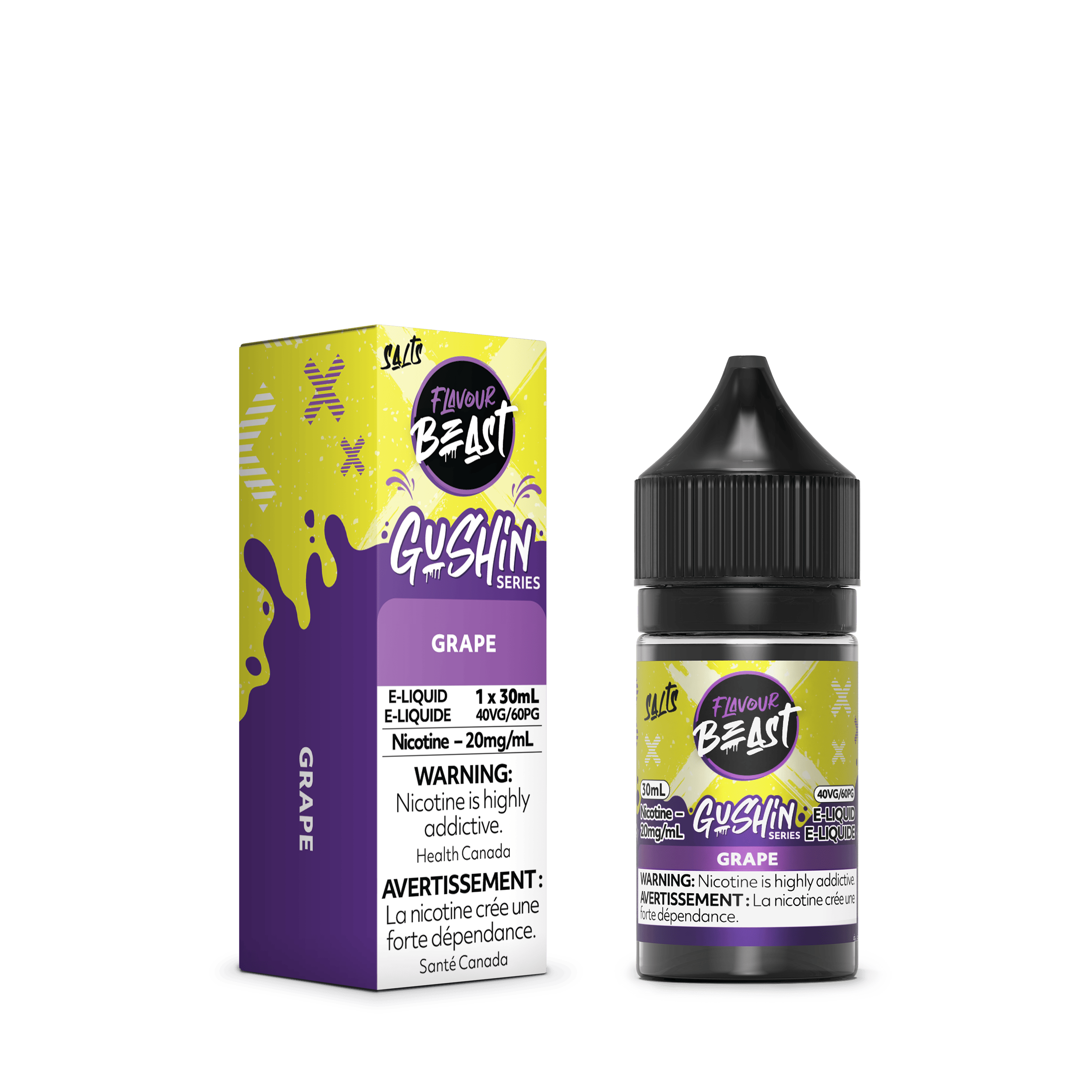 FLAVOUR BEAST Gushin Series (Salt Nic) Juice 30ml GRAPE