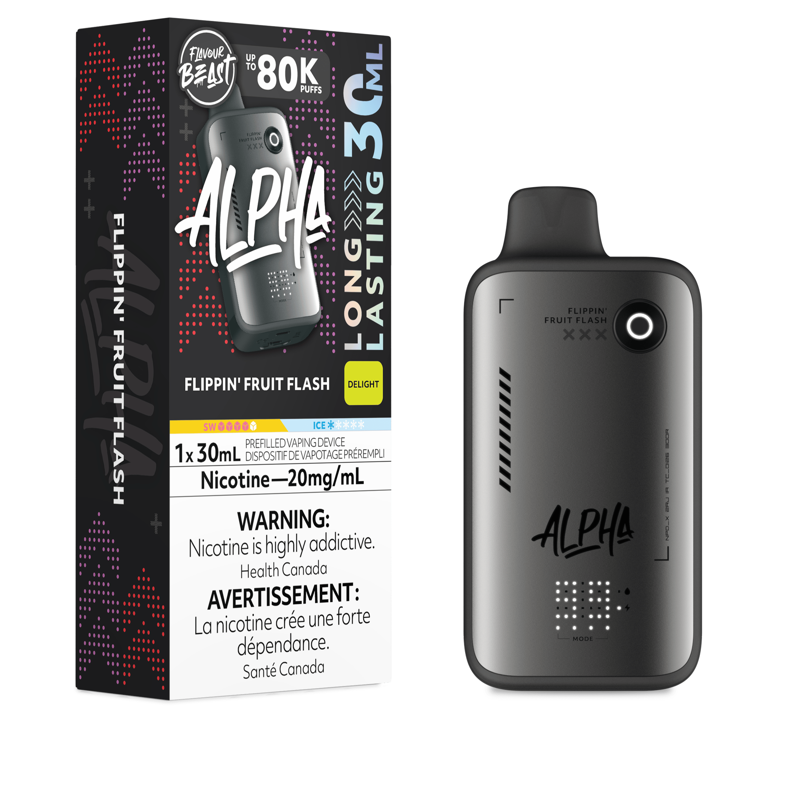 FLAVOUR BEAST Alpha 30ml Disposable FLIPPIN' FRUIT FLASH