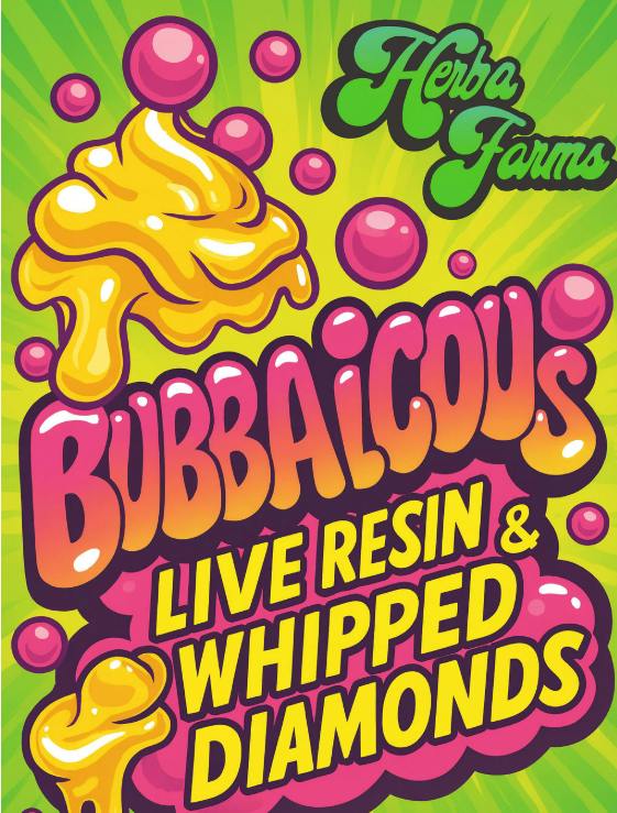 HERBA FARMS Bubbalicious S&D Live Resin & Diamonds 1G
