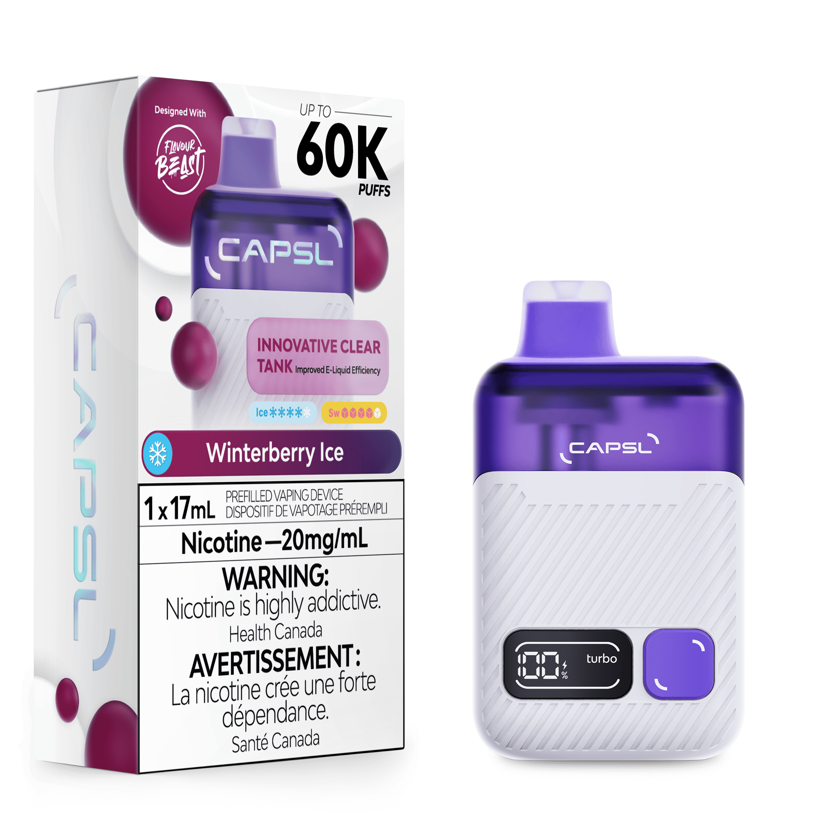 CAPSL AFX17 17ml Disposable WINTERBERRY ICE