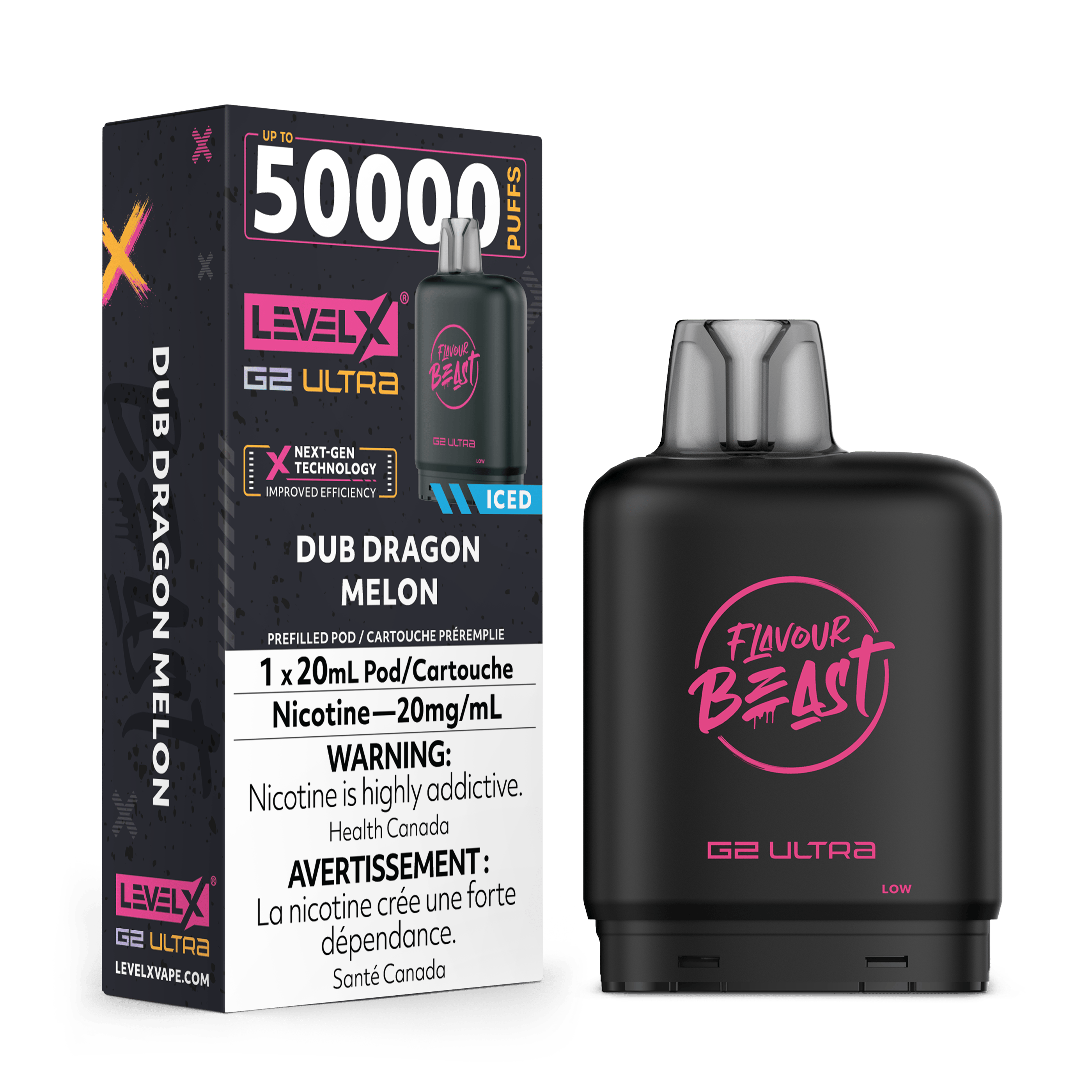 FLAVOUR BEAST (Level X) G2 Ultra Pod DUB DRAGON MELON