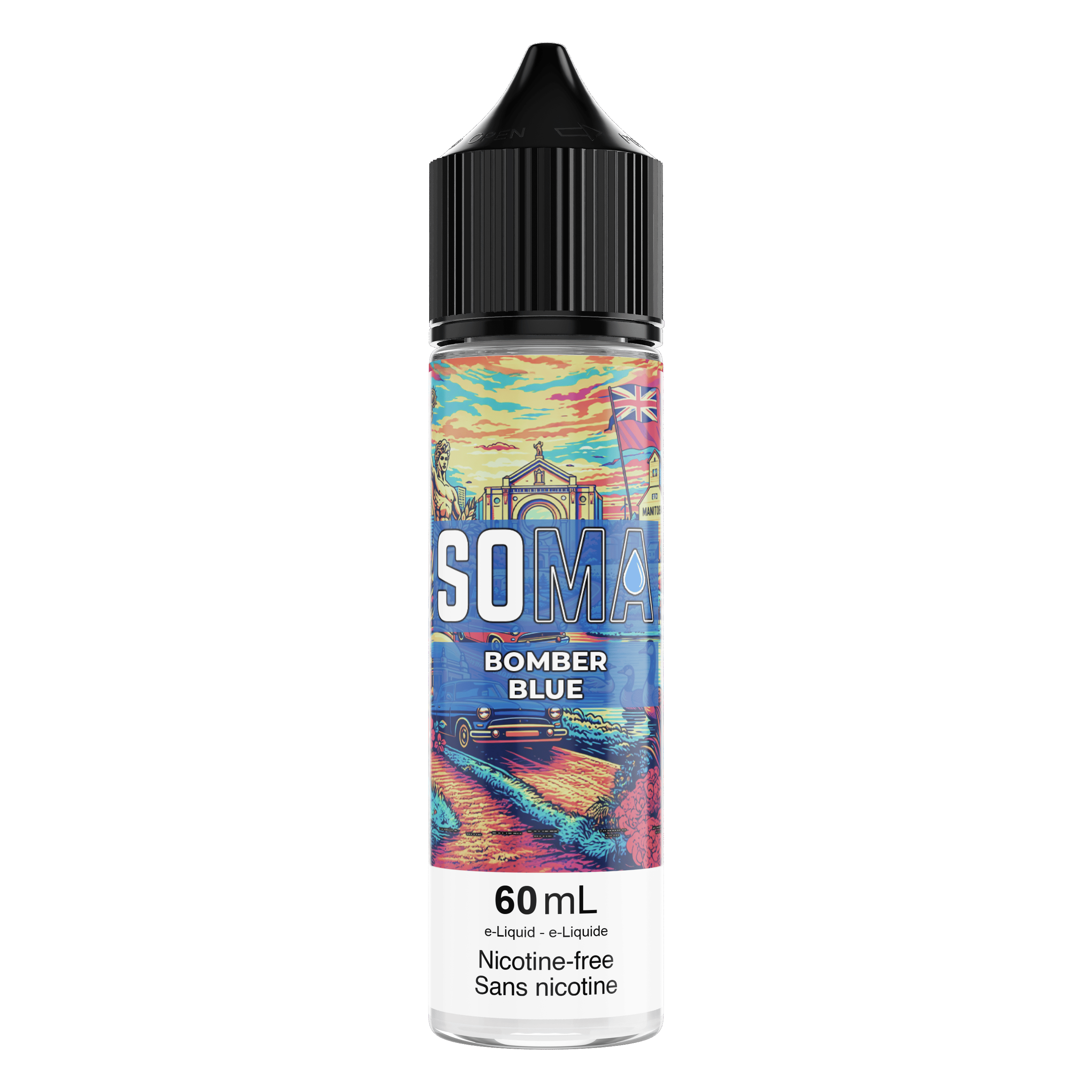 SOMA E-Juice BOMBER BLUE - 0mg, 60ml