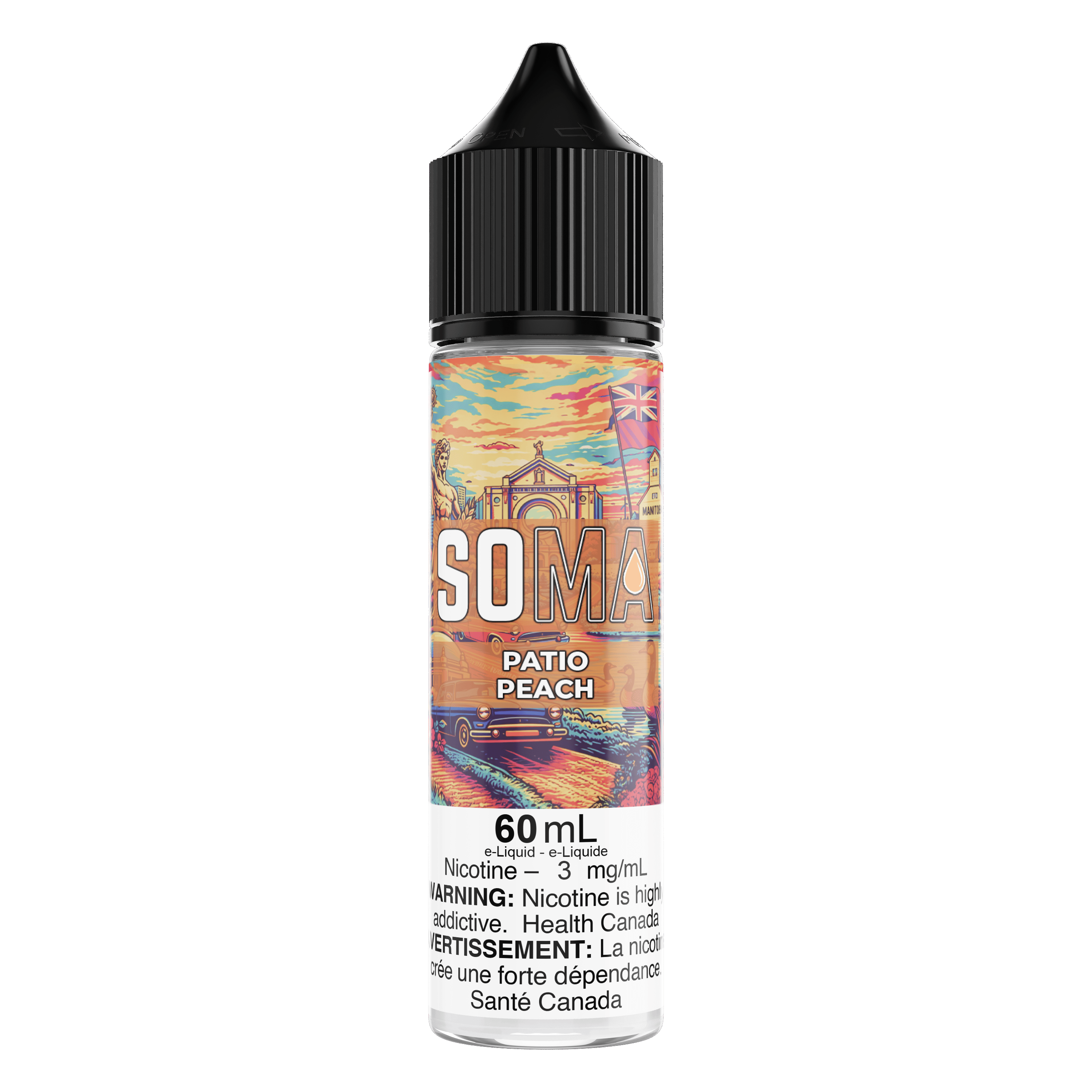 SOMA E-Juice PATIO PEACH - 3mg, 60ml
