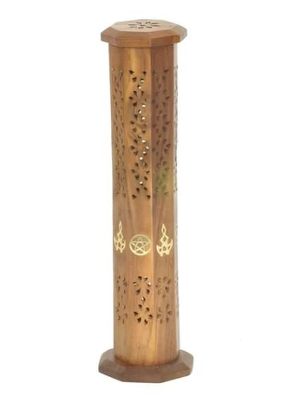Wiccan Wood Incense Tower