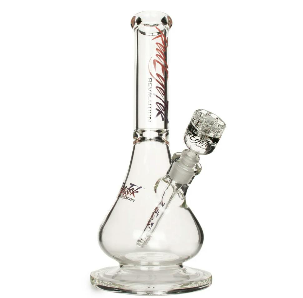 RED EYE TEK - 7mm Thick Revolution Pedestal Bell Base Water Pipe - 15"