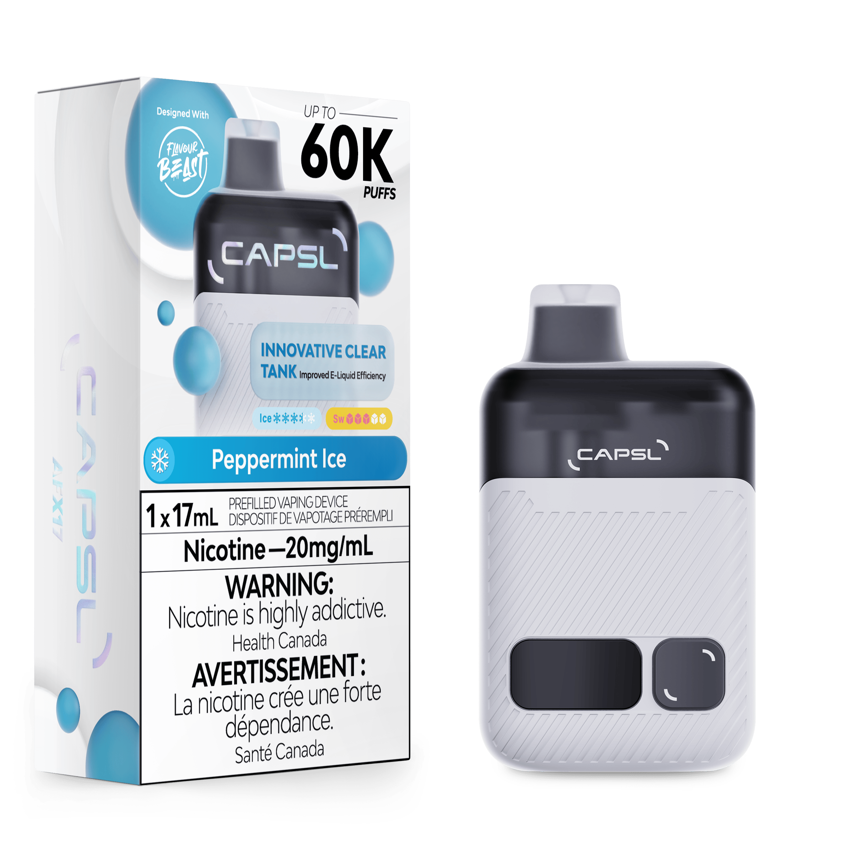 CAPSL AFX17 17ml Disposable PEPPERMINT ICE