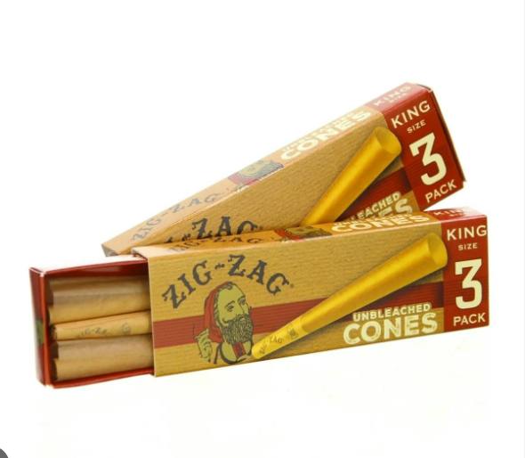 ZIG-ZAG - Unbleached Cones - King Size