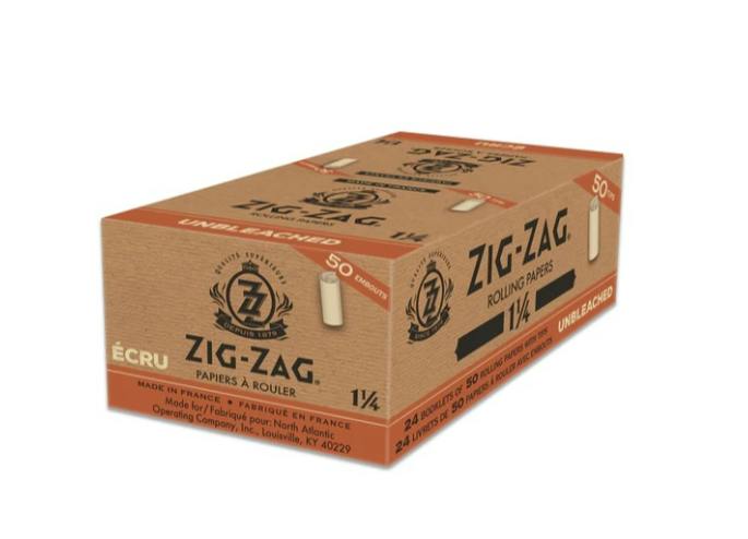 ZIG ZAG - Unbleached 1.25" Rolling Kit Papers w/ Tips