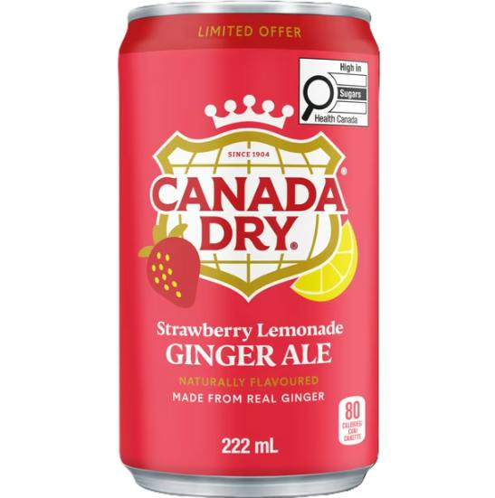 Canada Dry Strawberry Lemonade Ginger Ale 355ml