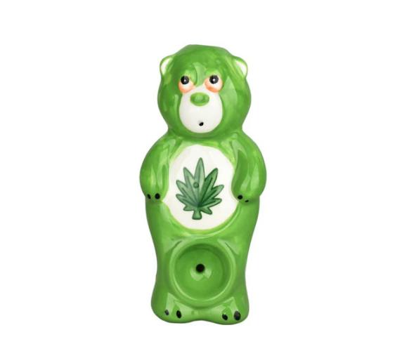 WACKY BOWLZ - Stoner Bear Ceramic Hand Pipe - 4"