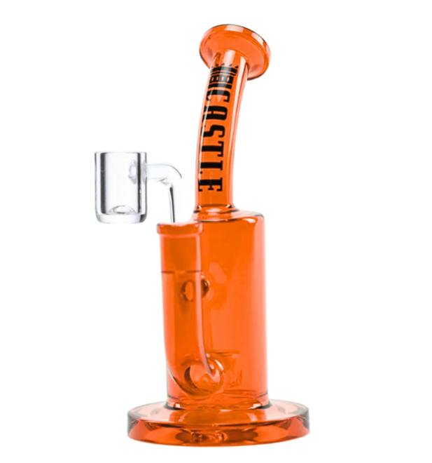 CASTLE GLASS - Barrel Rig - 8.5" - Orange