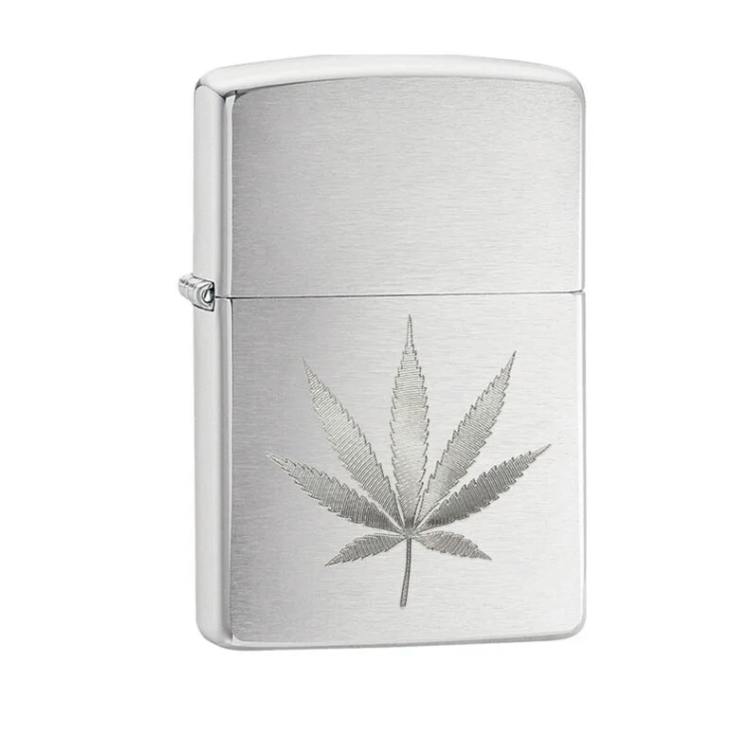 ZIPPO Lighter - Leaf Design Engrave