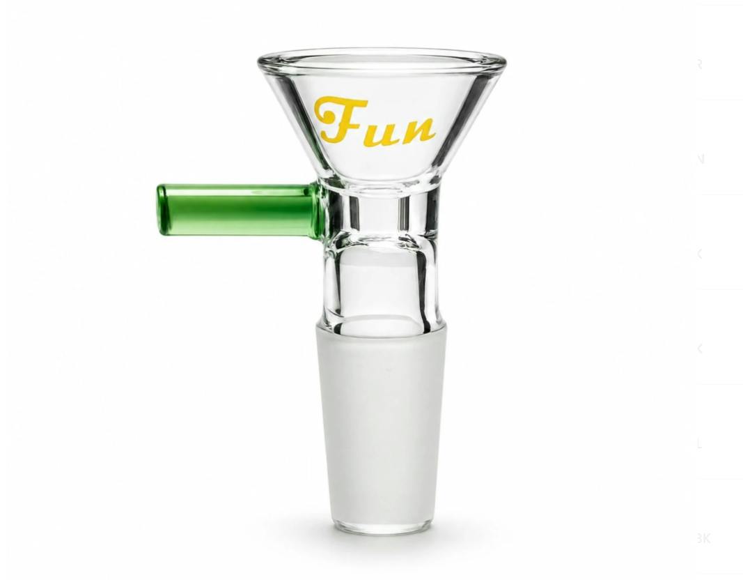 FORTUNE - Funnel Bowl Piece - 14mm - Green