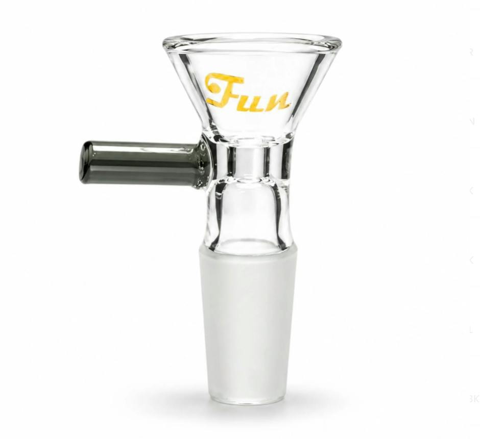 FORTUNE - Funnel Bowl Piece - 14mm - Smokey Grey