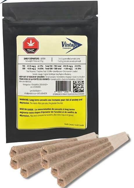 VINTAGE CANNABIS Early Departure PR3x0.5g