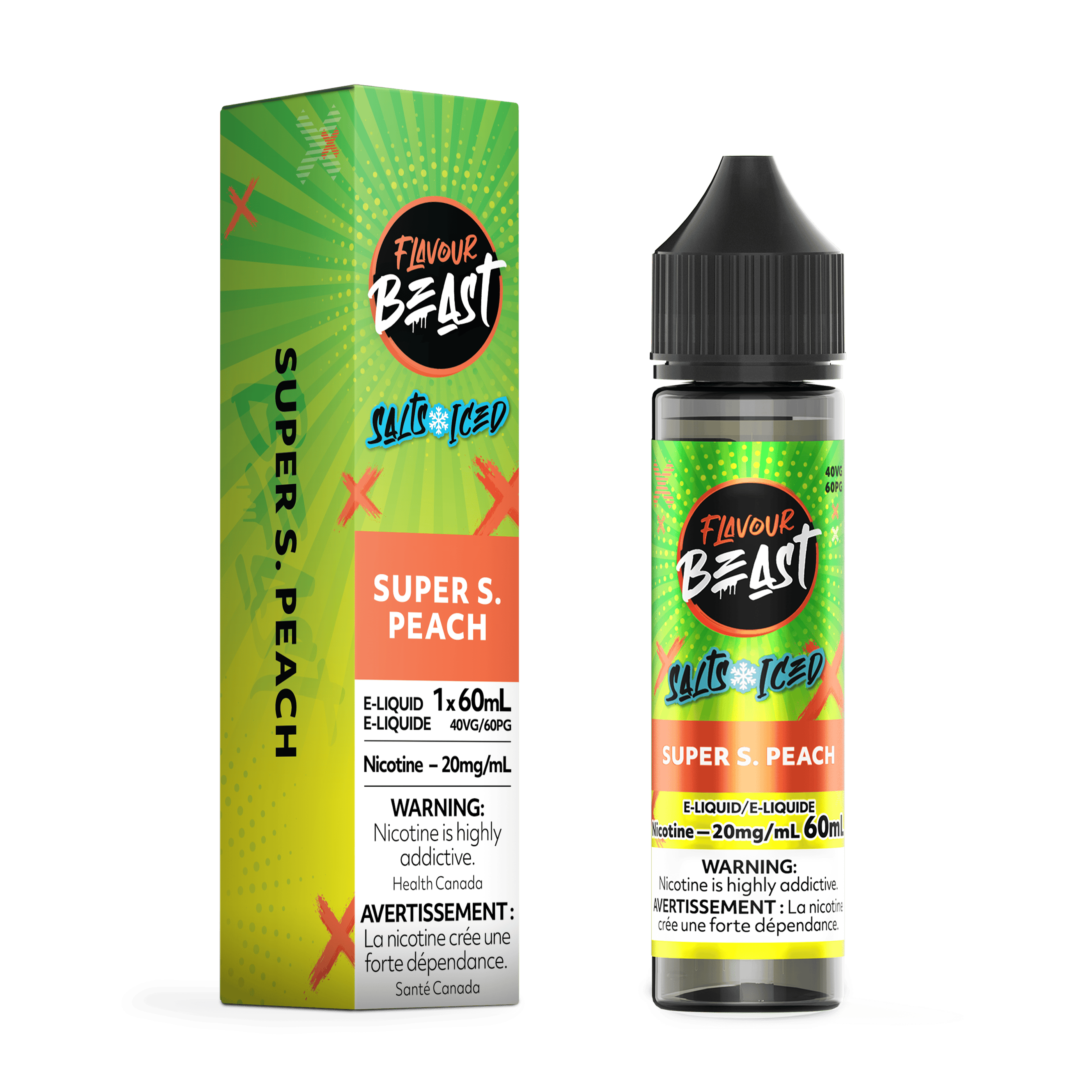 FLAVOUR BEAST (Salt Nic) Juice 60ml SUPER S. PEACH