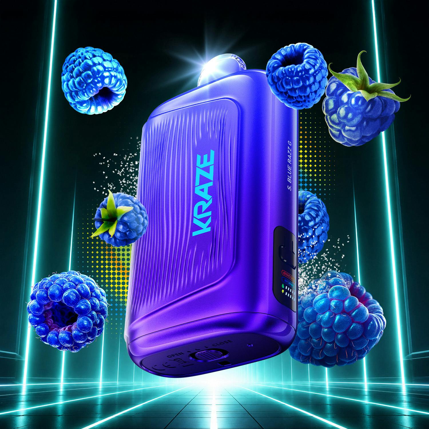 KRAZE Giga 150k Puff Disposable - S. BLUE RAZZ