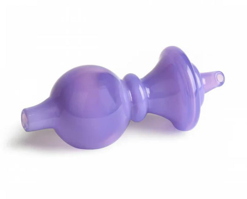 RED EYE GLASS - Reversible Carb Cap w/ Bubble & Directional Caps - Opal Purple