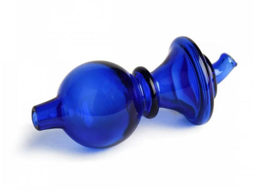 RED EYE GLASS - Reversible Carb Cap w/ Bubble & Directional Caps - Blue