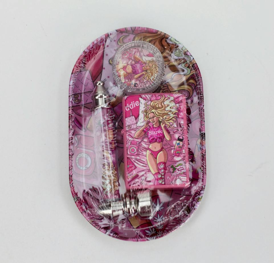 Metal Pipe & Lighter Gift Set - Barbie