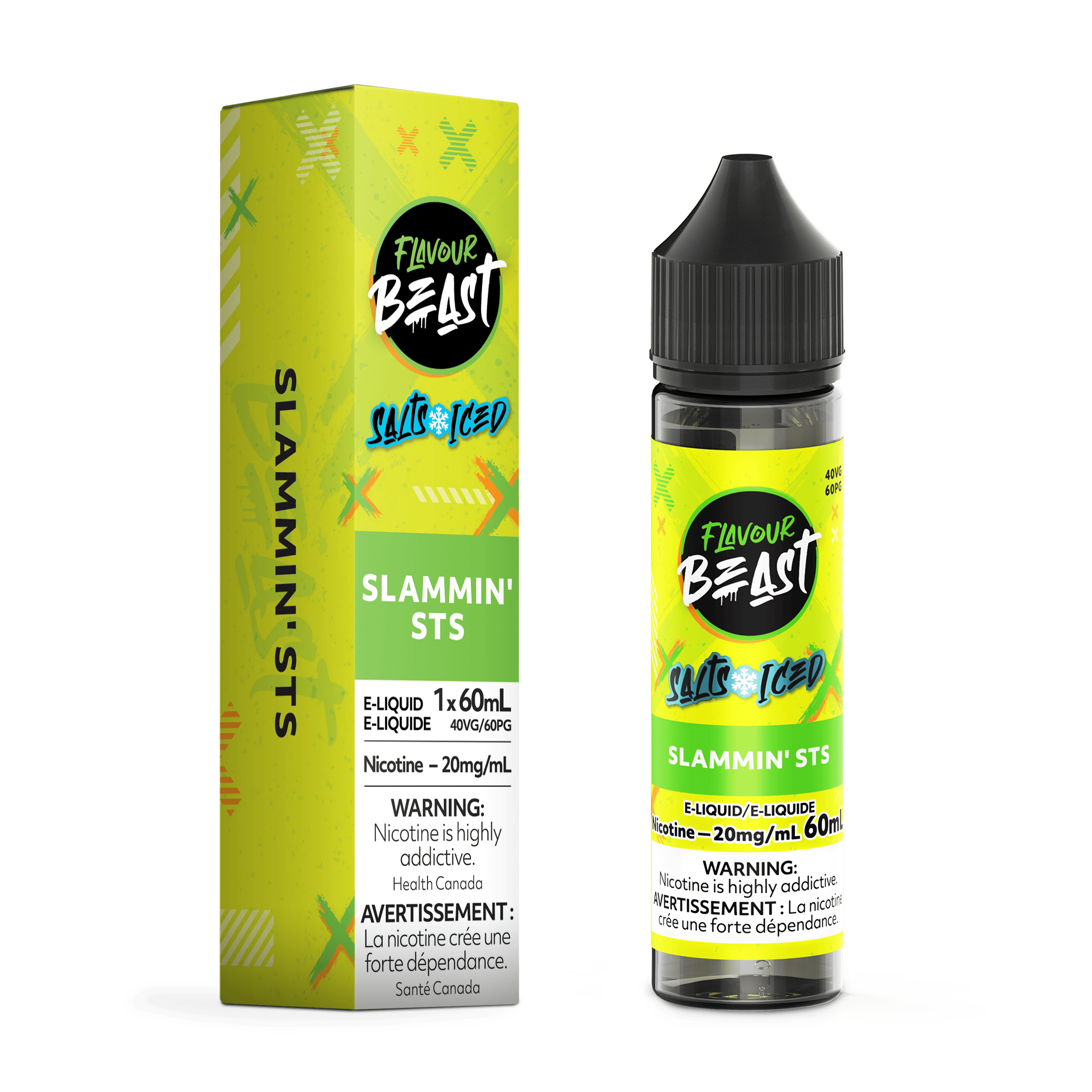 FLAVOUR BEAST (Salt Nic) Juice 60ml SLAMMIN' STS ICED
