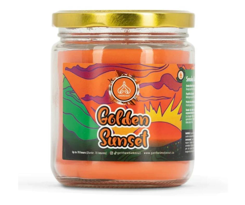 SMOKE OUT ODOR ELIMINATOR CANDLE 13OZ - Golden Sunset