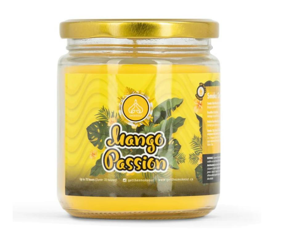 SMOKE OUT ODOR ELIMINATOR CANDLE 13OZ - Mango Passion