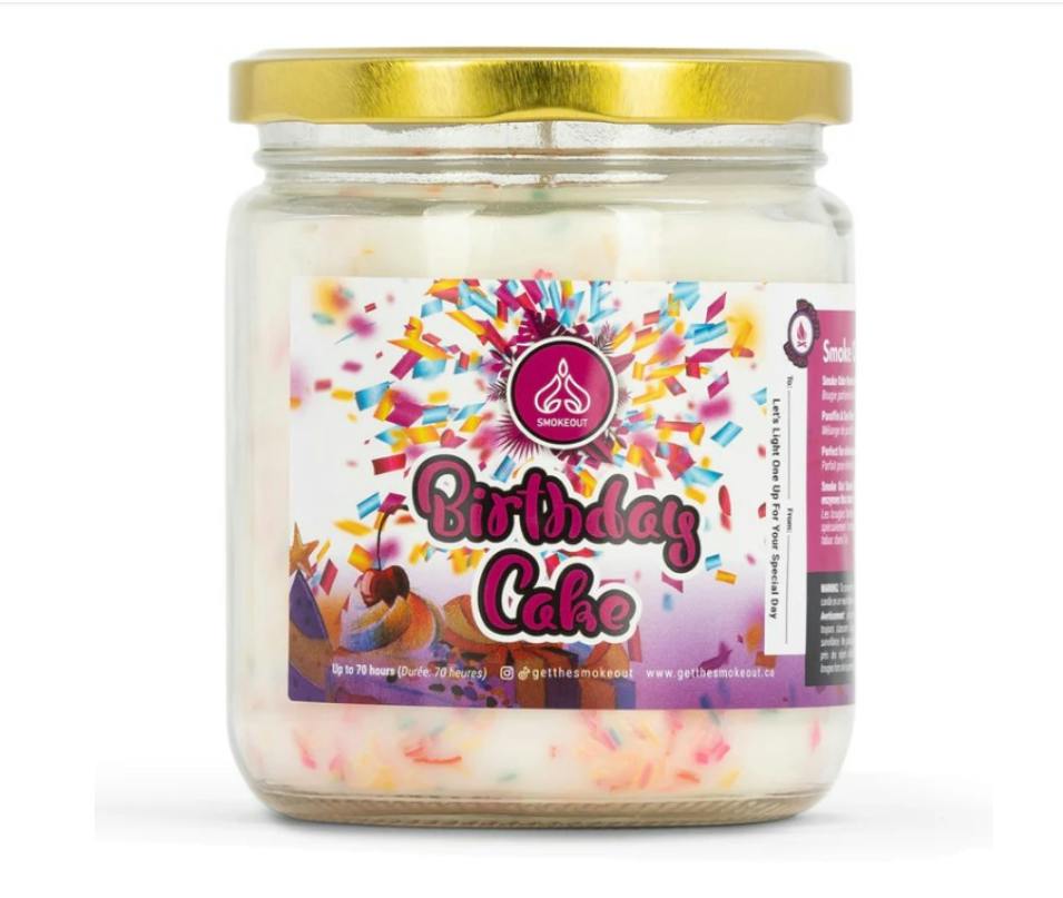 SMOKE OUT ODOR ELIMINATOR CANDLE 13OZ - Birthday Cake