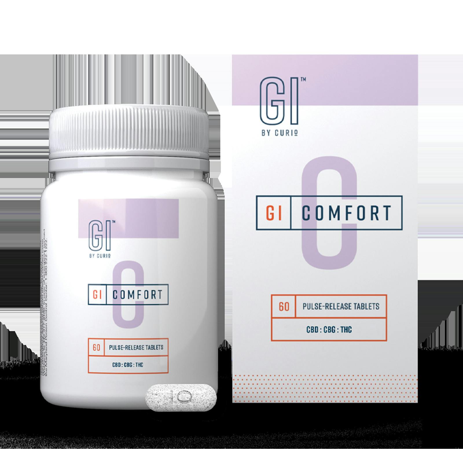 GI by Curio - Capsules - Comfort (H) (102mg THC/1800mg CBD/4500mg CBG)