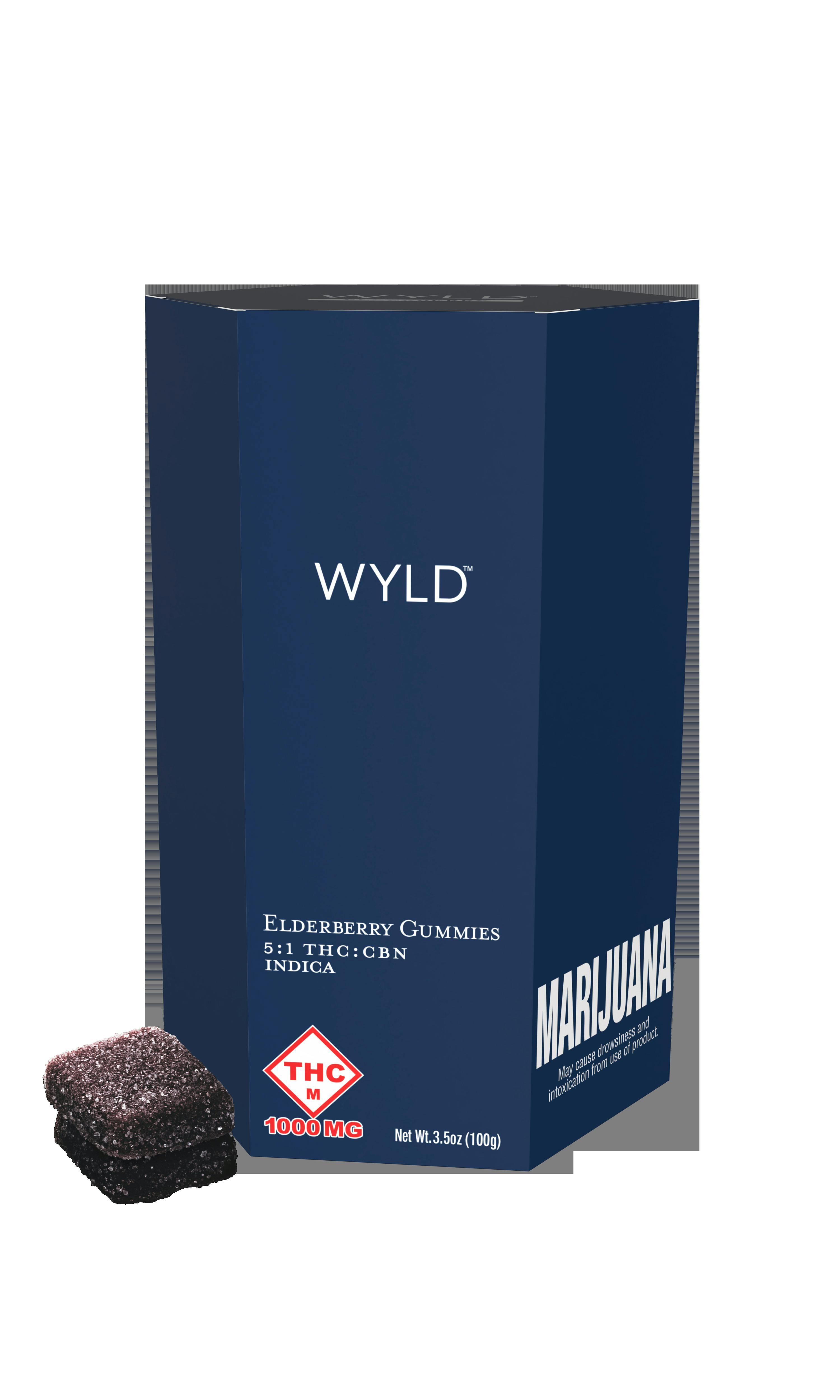 Wyld - Gummies - Elderberry (I) (1000mg THC/200mg CBN)