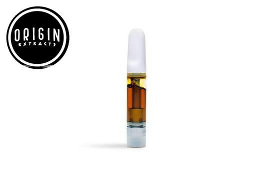 Origin Extracts - Cartridge Distillate - Banana Kush (H) (1.0g)